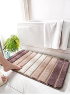 Non-slip Water Absorbent Bath Mat Grey