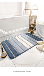 Non-slip Water Absorbent Bath Mat Grey