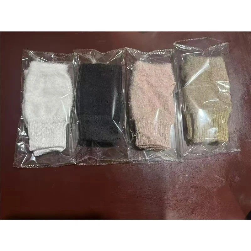 Women's Comfortable Fingerless Gloves - Soft, Warm, and Fashionable Pure White Winter Gloves, Suitable for Cold Weather or Casual Wear, Hand Washable, Ladies' Gloves.white