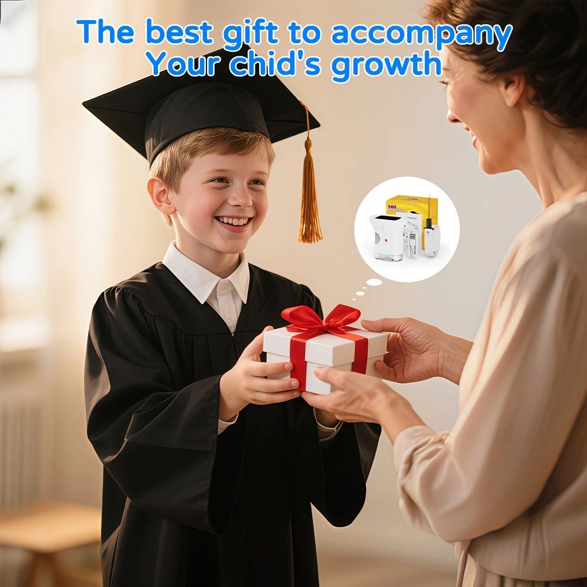 Children's 1000X Digital Microscope 2.4 Inch IPS Screen Portable Mini LED Microscope with Photo Video and PC Connection Science Educational Toy.WHITE