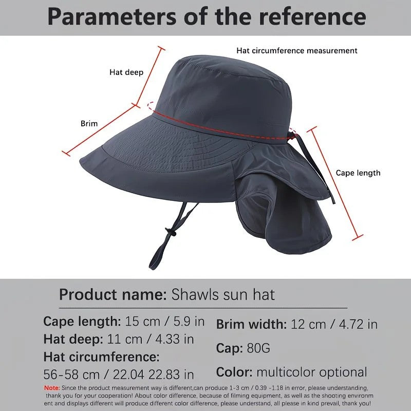 Dark Gray Fashion Wide Brim Sun Hat with Ponytail Hole - Bohemian Baseball Cap Design, Visor, Breathable Polyester