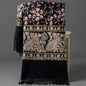 European-American Style Auspicious Embroidered Shawl Scarf, High-End Autumn & Winter Warm Outfit(black)