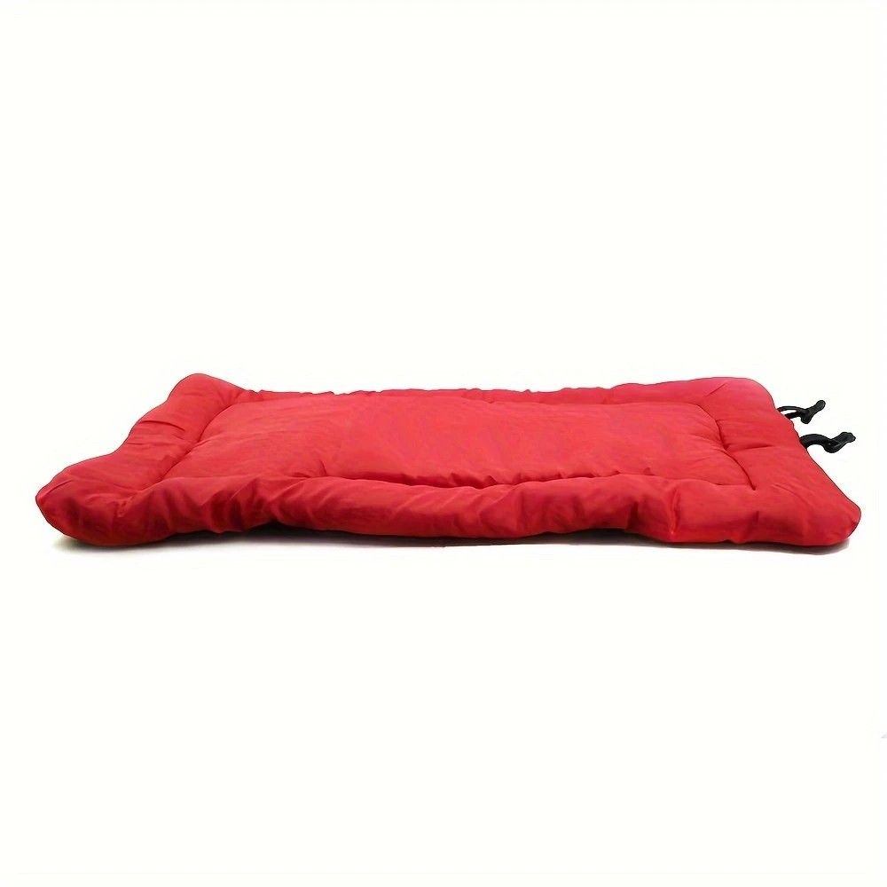 High-quality moisture-proof thick portable camping dog bed suitable for medium / large / small dogs - durable polyester outdoor mat with handle foldable design suitable for travel home and camping trips camping bed.BLUE