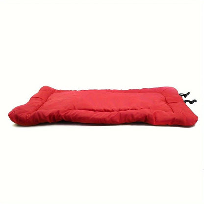 High-quality moisture-proof thick portable camping dog bed suitable for medium / large / small dogs - durable polyester outdoor mat with handle foldable design suitable for travel home and camping trips camping bed.pitch green