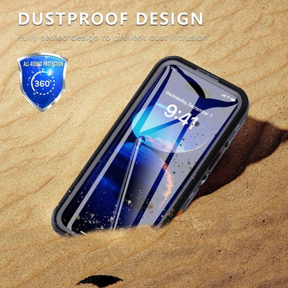 iPhone 16 Pro  Waterproof Phone Case IP68 Drop Protection Snow Dust Resistant with Lanyard for Swimming Skiing Off Road Adventures(blue)
