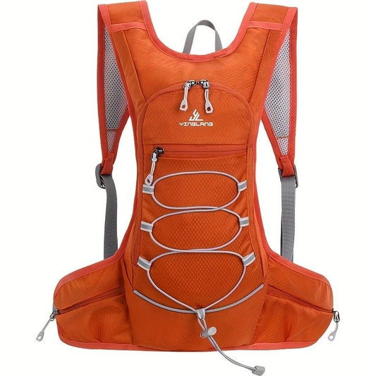Lightweight Trail Running Hydration Backpack, Cycling Hiking Mountaineering Backpack, Night-Reflective Breathable Design(ORANGE)