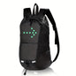 15L Backpack with USB Charging & Smart LED Turn Signals, Waterproof Cycling Commuter Daypack, Lightweight Nylon, Safety Reflective(black)