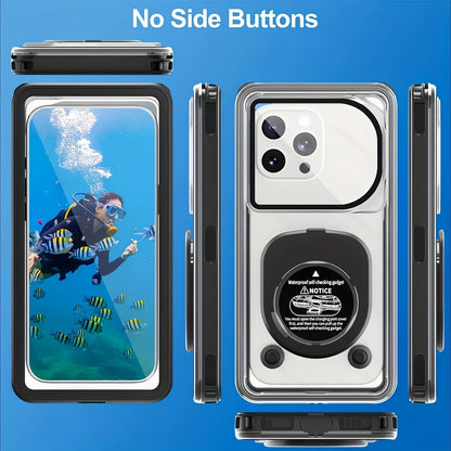 Newly Upgraded IPX8 Diving Phone Case, 15m Waterproof, 6.9-inch Universal, Surfing Swimming Underwater Photography, Shockproof and Scratch-Resistant.black