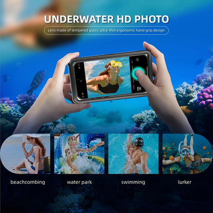 Newly Upgraded IPX8 Diving Phone Case, 15m Waterproof, 6.9-inch Universal, Surfing Swimming Underwater Photography, Shockproof and Scratch-Resistant.light GREEN