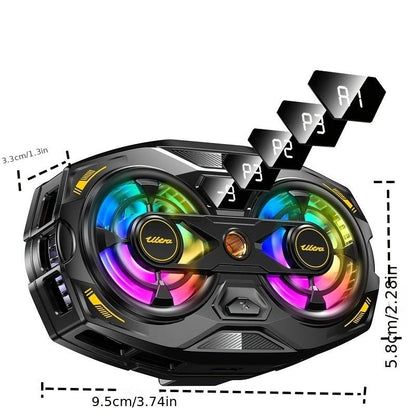 New Dual-Fan Phone Cooler with Digital Display – Designed for Gamers and Live Streamers.