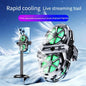 Semiconductor Cooling Fan Back Clip, Instant 3-Second Cooling, Large Area Heat Dissipation, Compatible with All Phone Models, Unobstructed Camera View for Live Streaming & Gaming.（Digital display model）