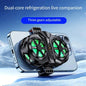 Semiconductor Cooling Fan Back Clip, Instant 3-Second Cooling, Large Area Heat Dissipation, Compatible with All Phone Models, Unobstructed Camera View for Live Streaming & Gaming.（Universal wheel payment）