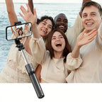 Upgraded Clamp Selfie Stick Tripod: Bluetooth Remote Control, Portable Detachable Design, One Rod, Multiple Functions