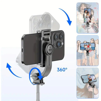 Upgraded Clamp Selfie Stick Tripod: Bluetooth Remote Control, Portable Detachable Design, One Rod, Multiple Functions