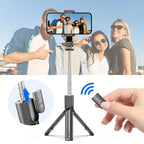 Upgraded Clamp Selfie Stick Tripod: Bluetooth Remote Control, Portable Detachable Design, One Rod, Multiple Functions