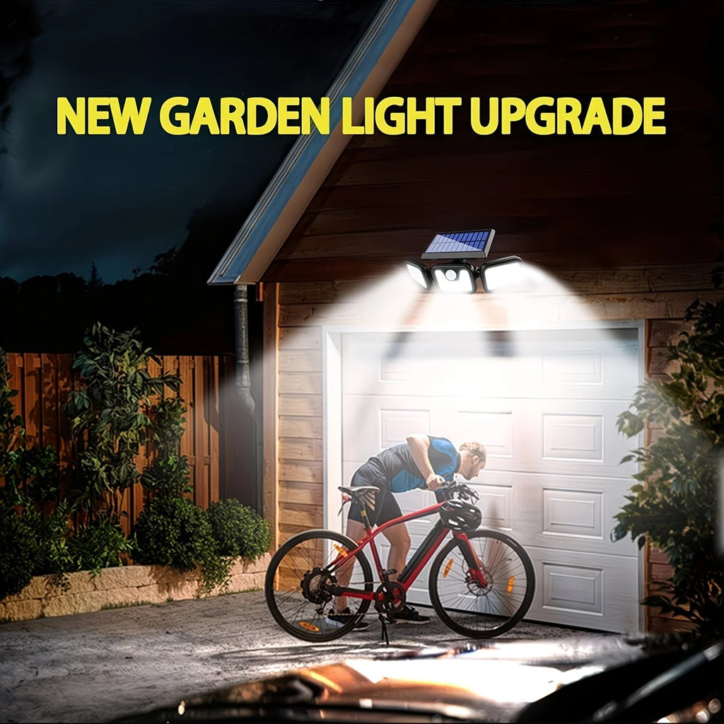 74 LED Solar Motion Sensor Light with Movement Detection, 3 Brightness Modes Outdoor Wall Lamp, Suitable for Front Door, Yard, Garage, Terrace.