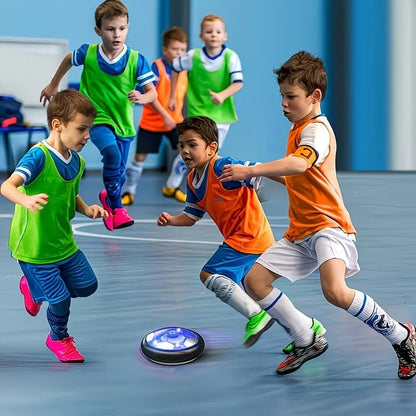 Floating Soccer Toy, Floating Rebound, LED Lights, Glides on Multiple Surfaces, Parent-Child Interaction, Develops Coordination Skills