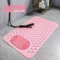 Anti-Slip Massage Shower Mat with Suction Cups Foot Spa Bathroom Mat(PINK)