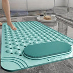 Anti-Slip Massage Shower Mat with Suction Cups Foot Spa Bathroom Mat(PINK)