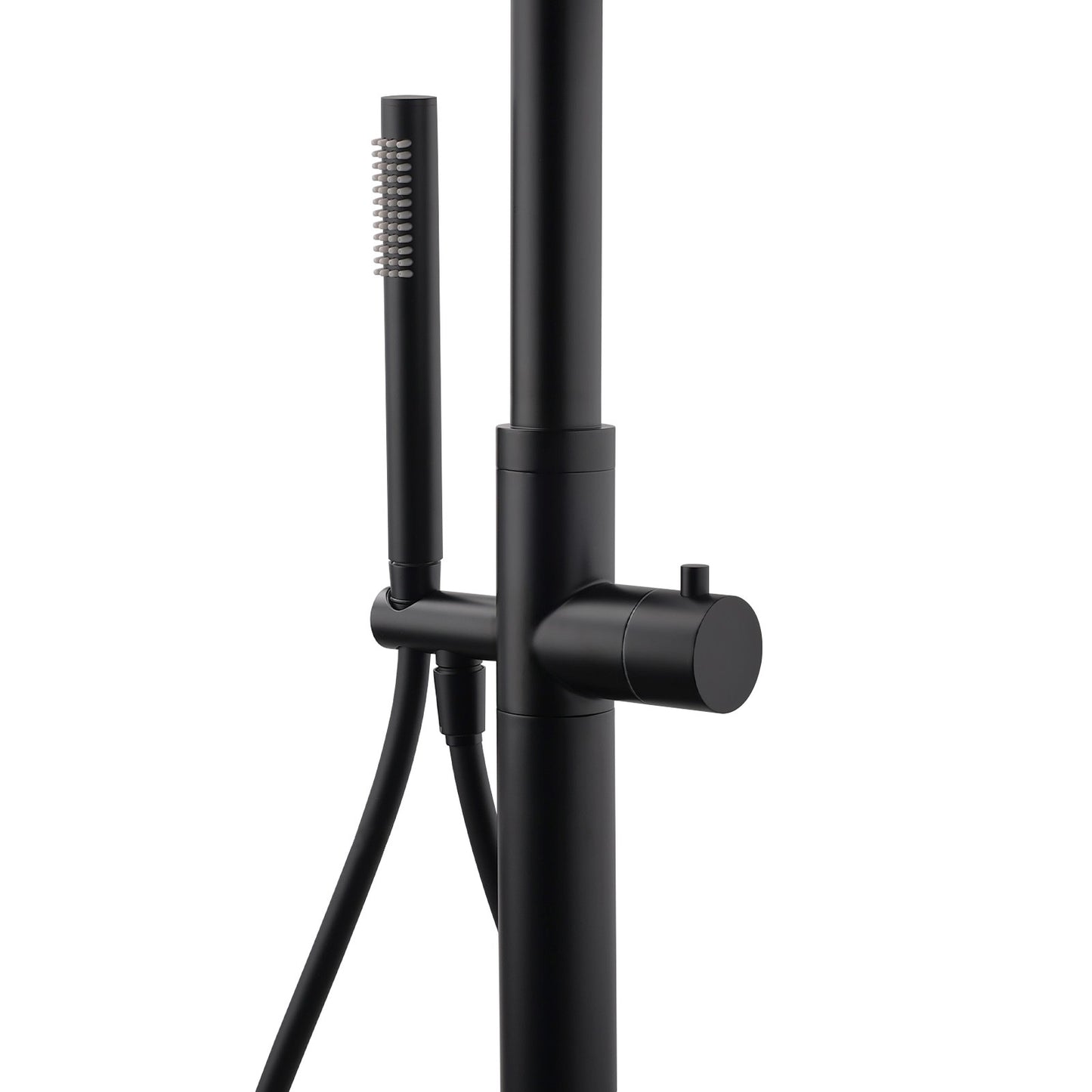 WELS Matte Black 316SUS Dual Shower Set Outdoor Bath System Rainfall 10" Head
