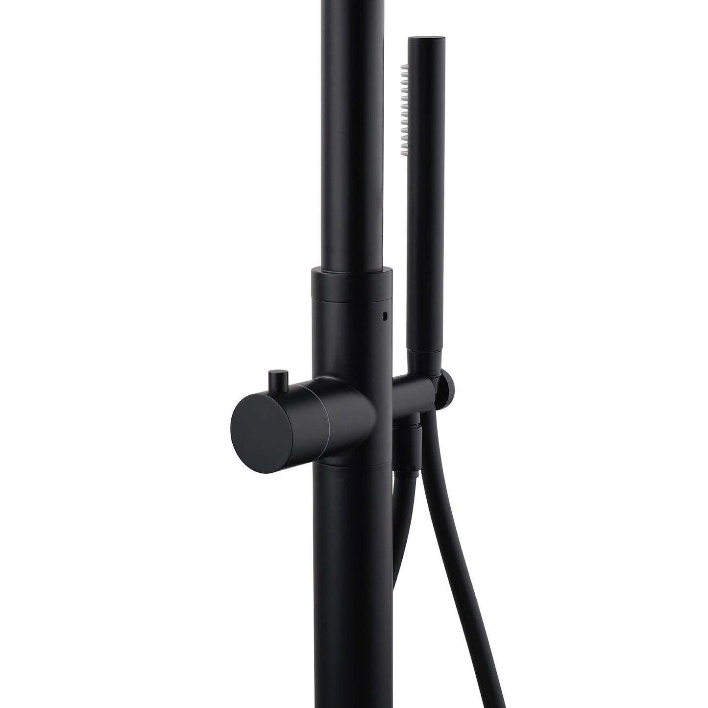 WELS Matte Black 316SUS Dual Shower Set Outdoor Bath System Rainfall 10" Head