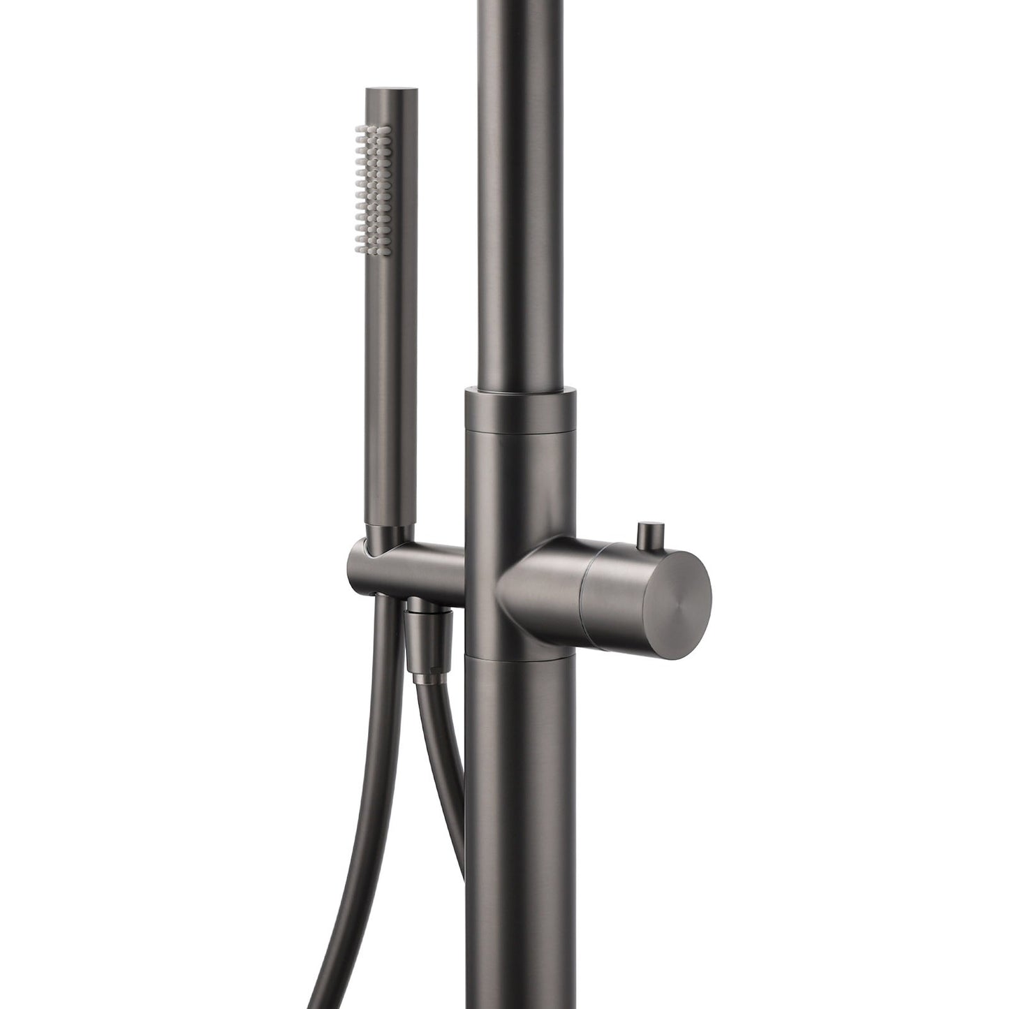 316 SUS WELS Gun Metal Twin Shower Handset Combo Outdoor Bath Rainfall 10" Head
