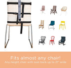 Adjustable High Chair Safety Harness for Children, Portable, Light Gray