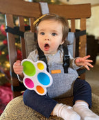 Adjustable High Chair Safety Harness for Children, Portable, Light Gray