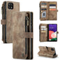 Compatible with Samsung Galaxy A22 5G Case Wallet Durable PU Leather Magnetic Flip Zipper Card Holder - Brown Brown ingen_max