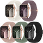 5-Pack Woven Solo Loop Compatible Band for Apple Watch 40mm, 38mm, 41mm for Women and Men - Adjustable Nylon Band, Elastic, Sport Band CC 42/44/45/49mm