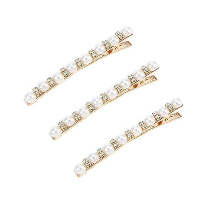 3pcs Pearl Studded Hair Clips Vintage Hair Clips Rhinestone Hair Clip Elegant Headpiece Creative Headpiece