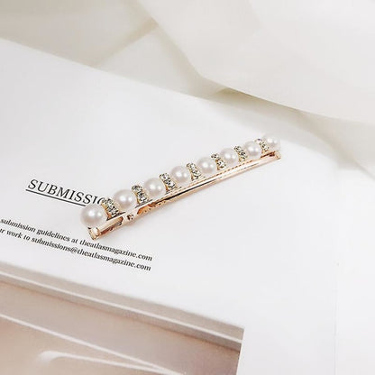 3pcs Pearl Studded Hair Clips Vintage Hair Clips Rhinestone Hair Clip Elegant Headpiece Creative Headpiece