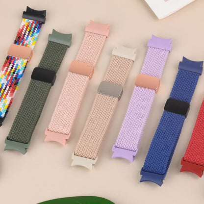 Braided Strap for Samsung Galaxy Watch 6 4 classic/5 Pro 45mm 47mm 43mm 44mm 40mm Magnetic Strap Without Gap Galaxy watch 6 band space gray space gray 6 classic 43mm 47mm