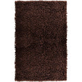 Bathroom Mat Chenille Dark Brown, Fluffy Bathroom Mat (50 x 80 cm) Coffee