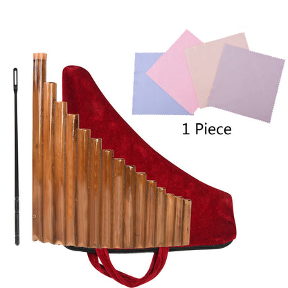 Pan Flute 15 pipes Natural bamboo Wind instrument Pan Flute G-tone Pan Flute Handmade Woodwind instrument