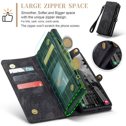 CaseMe Multi-Slot 2 in 1 Wallet Case Galaxy S25 Black