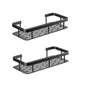 2pcs Bathroom Shelf No Drilling Wall Mount Corner Shelf Shower Storage Bracket Toilet Makeup Organization
