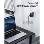 65W USB C Laptop Charger (1.8m) for Lenovo Thinkpad ASUS Zenbook
