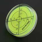 Round spirit level, 60mm diameter measuring tool, round vial with scale for balancing camera equipment