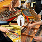 Piano Tuning Kits, Professional 8-Piece Piano Tuning Tools