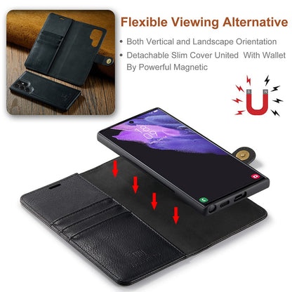DG.MING 2-in-1 Magnetic Wallet Samsung Galaxy S22 Ultra Black_max