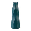 Plastic Vase Imitation Ceramic Flower Pot Table Arrangement Dark Blue