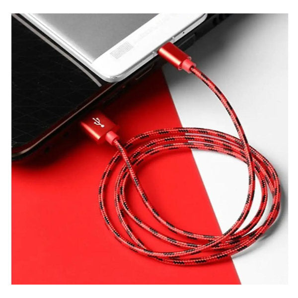 3m Type C USB Charger Fast Charging Cable for Samsung Galaxy S21 S22 S23 Red