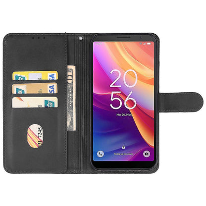 Leather Case for TCL 501 Black