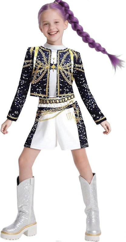 Halloween Deals Kpop Demon Hunters Dress for Girls - Rumi Mira Zoey Fancy Dresses for Kids A05 A05 130