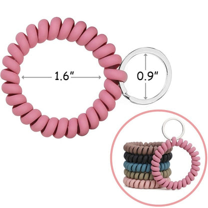 6PCS Stretchable Bracelet Wristlet Keychain Wrist Keychain Wris