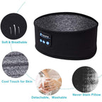 Wireless Stereo Headset with Headband for Running, Sleeping and Music - Black