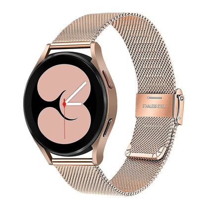 Compatible with Samsung Galaxy Watch 4 5 6 Bracelet Case 40mm 44mm Mesh Loop Stainless Steel Strap Bling Case Gold Set watch6 40mm