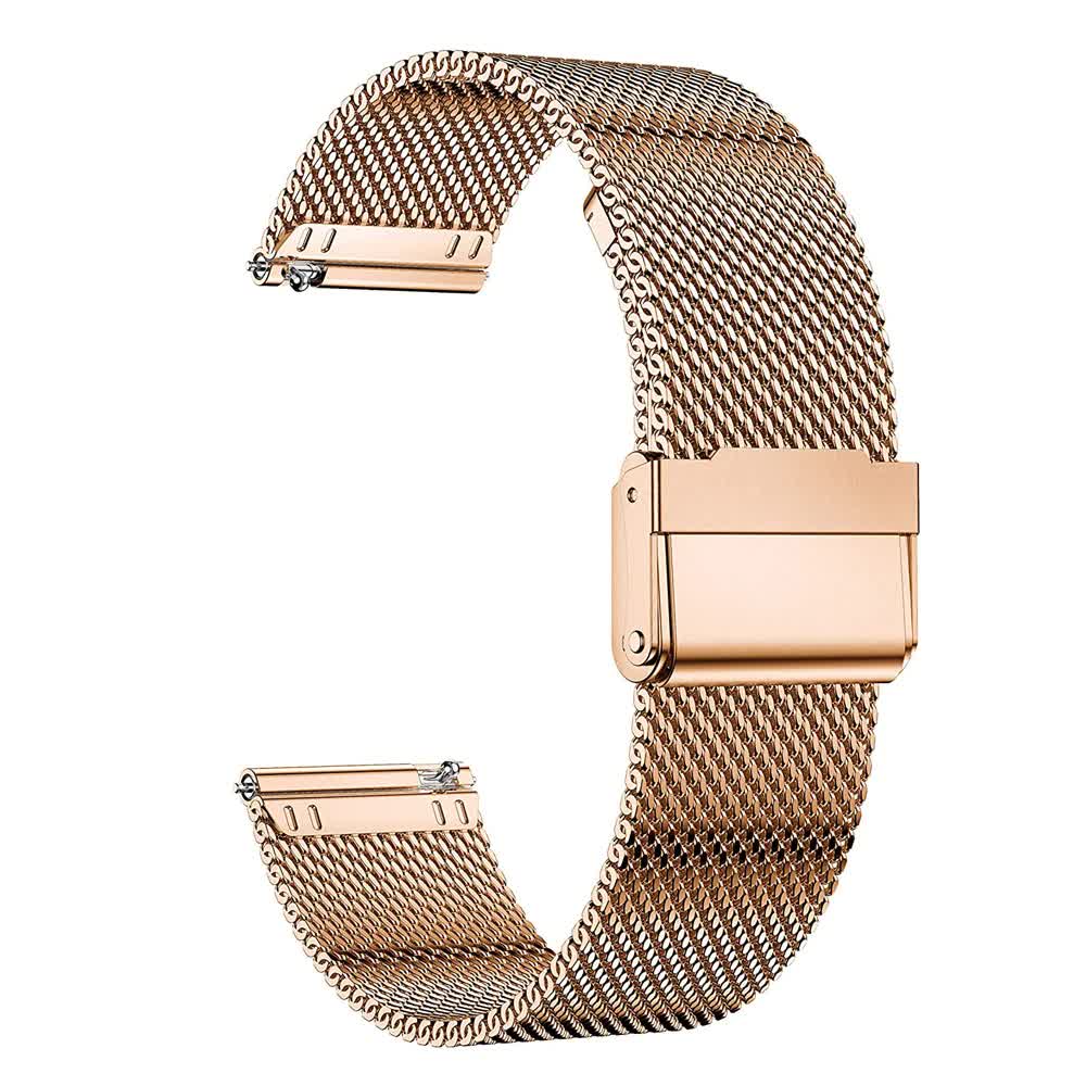 Compatible with Samsung Galaxy Watch 4 5 6 Bracelet Case 40mm 44mm Mesh Loop Stainless Steel Strap Bling Case Gold Set watch6 40mm