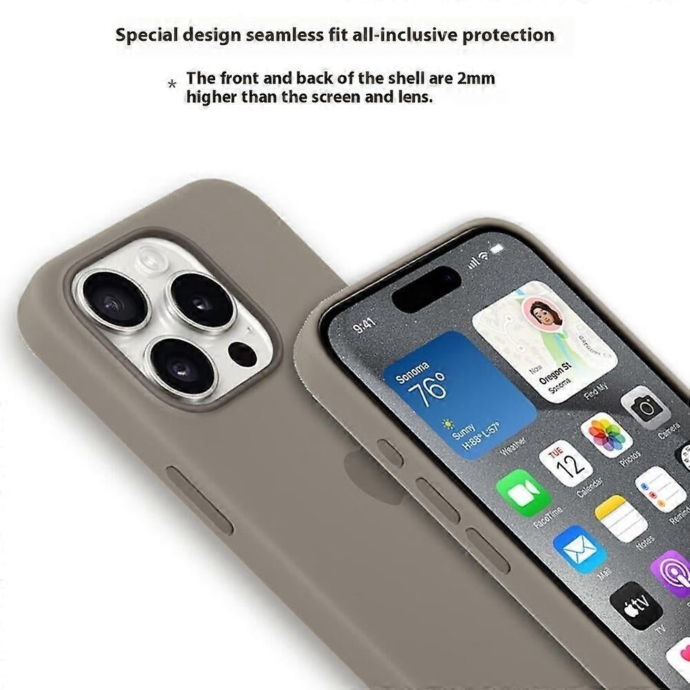 Compatible with iPhone 15 Pro Case MagSafe Liquid Silicone Back [Induction Popover] - Perfect Mint Green_MGF Mint Green